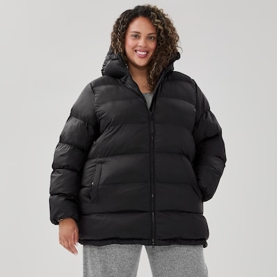 Veste matelassée à capuchon Femmes+ - Noir