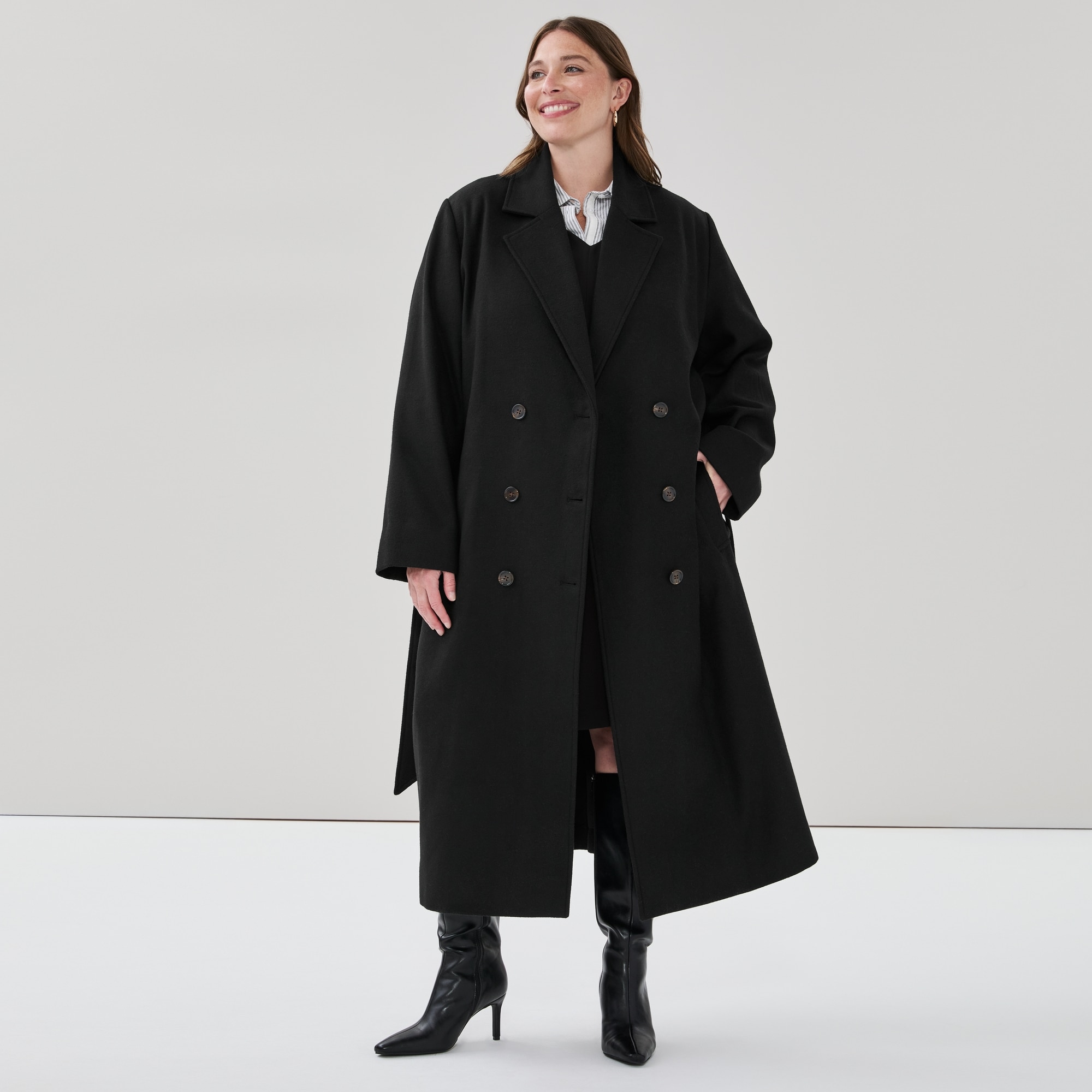 Trenchcoat à boutonnage double Femmes+