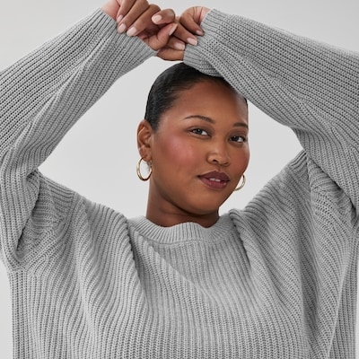 Chandail ras du cou Femmes+ - Mélange De Gris