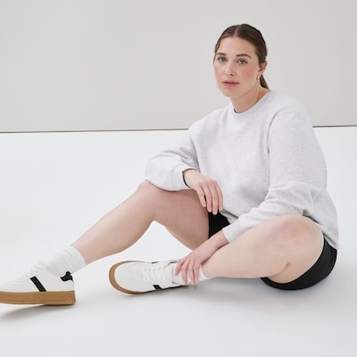 Women+ Active Crewneck Sweatshirt - Light Grey Mix