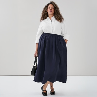 Women+ Maxi Skirt - Navy