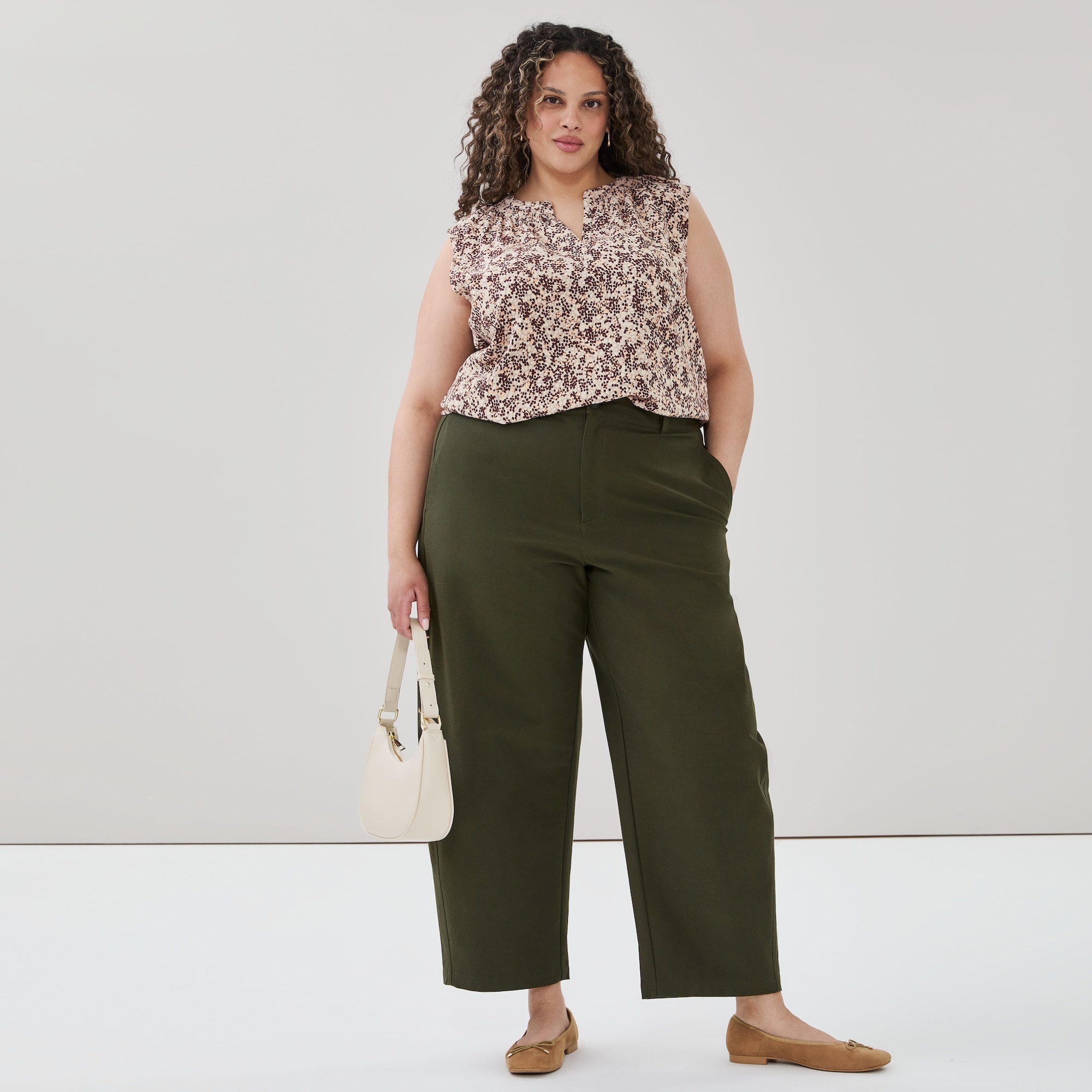 Women+ Crepe Printed Sleeveless Top