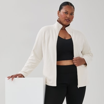 Women+ Active Microfleece Jacket - Cream