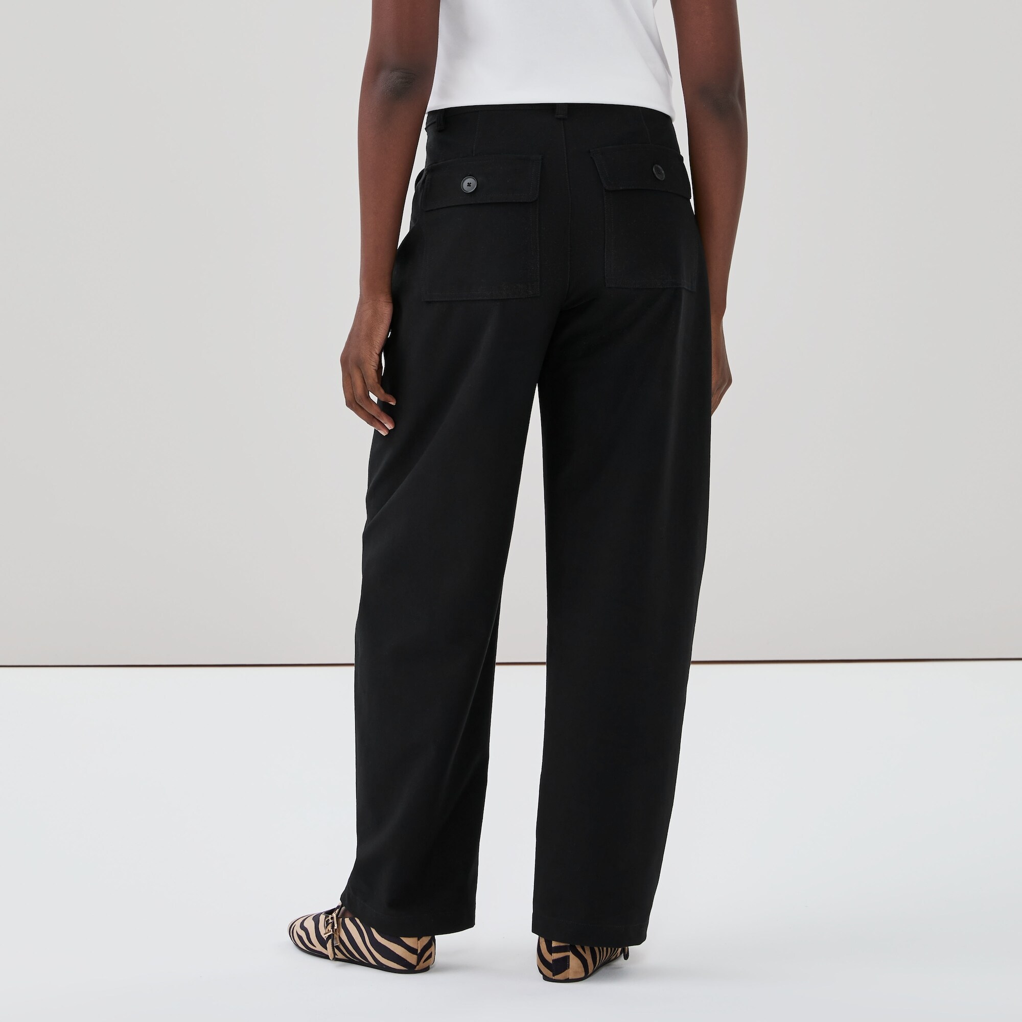 Pantalon à jambe tonneau