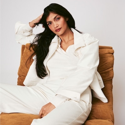 Twill Overshirt - Off White