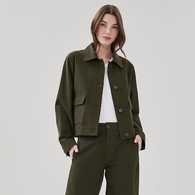 Twill Overshirt - Dark Green