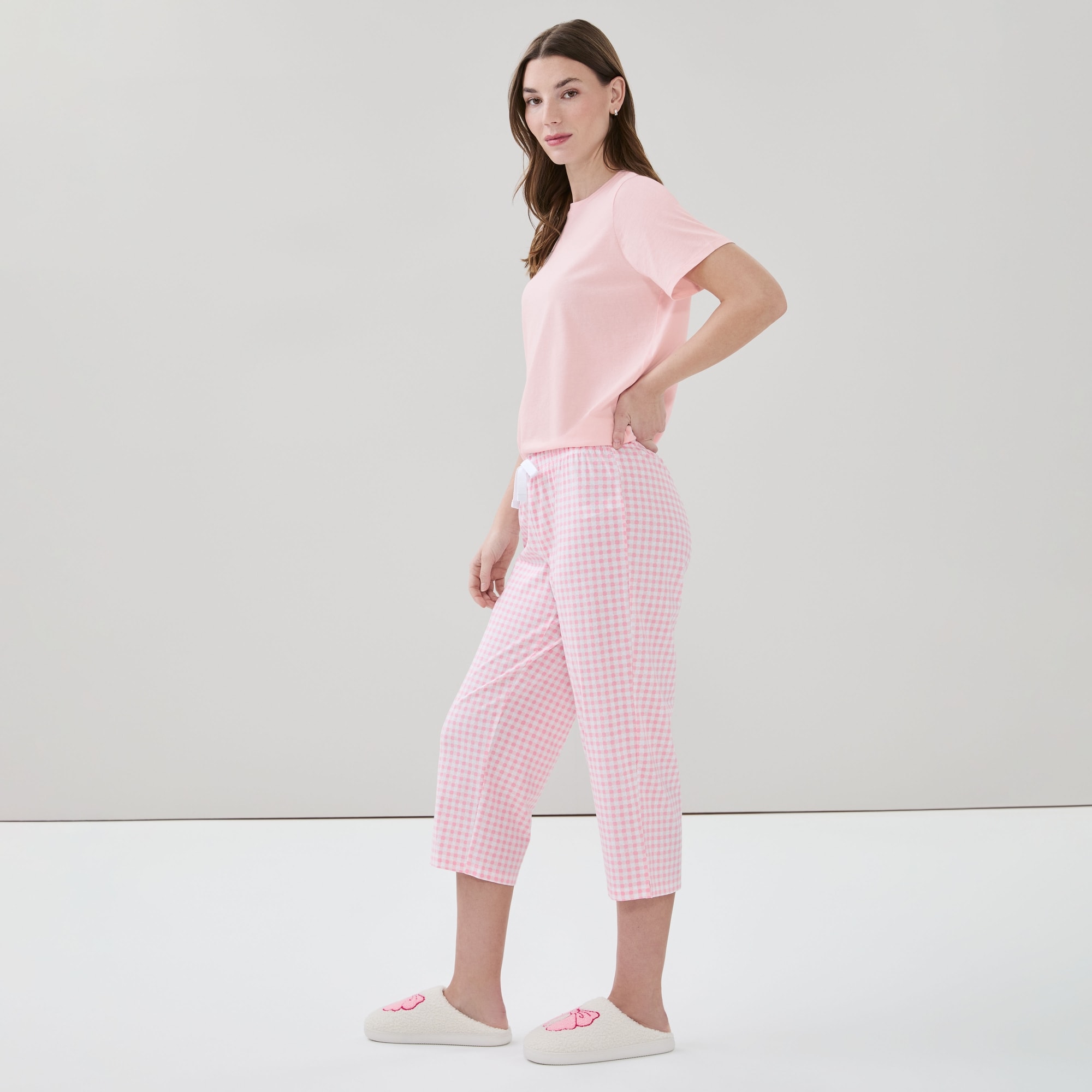 Printed Cropped Sleep Pant
