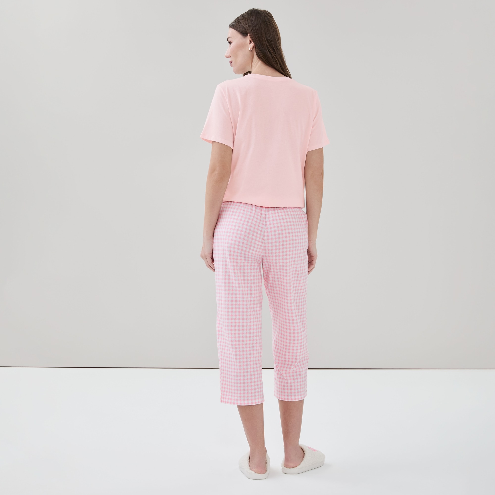 Printed Cropped Sleep Pant