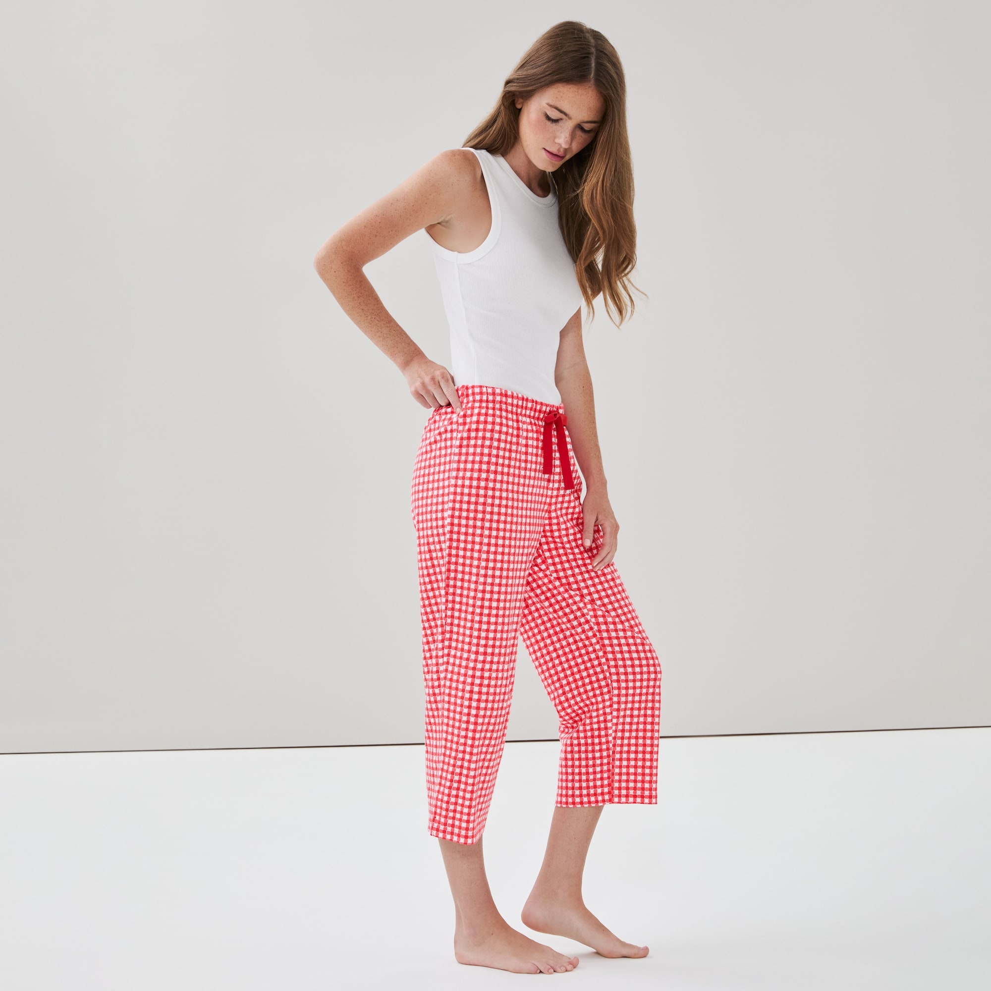 Pantalon de nuit court imprimé