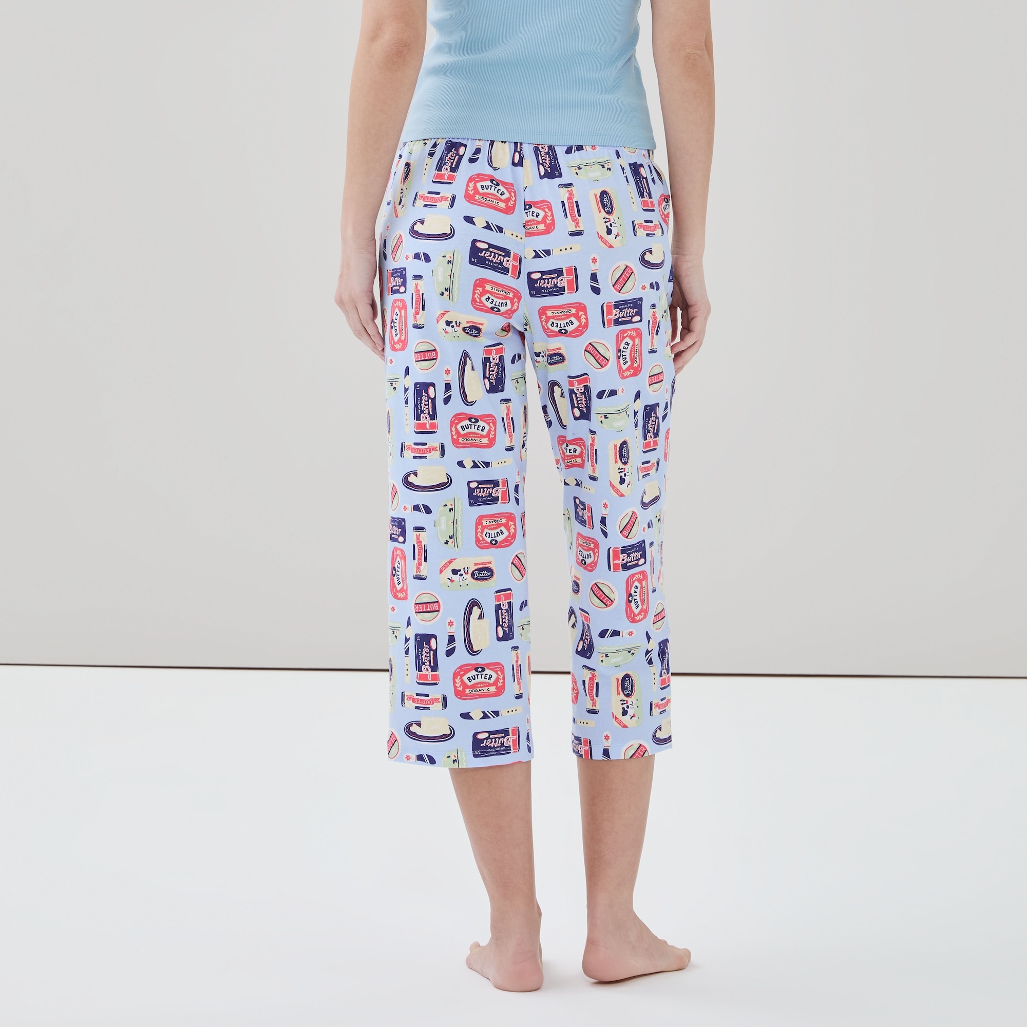 Pantalon de nuit court imprimé