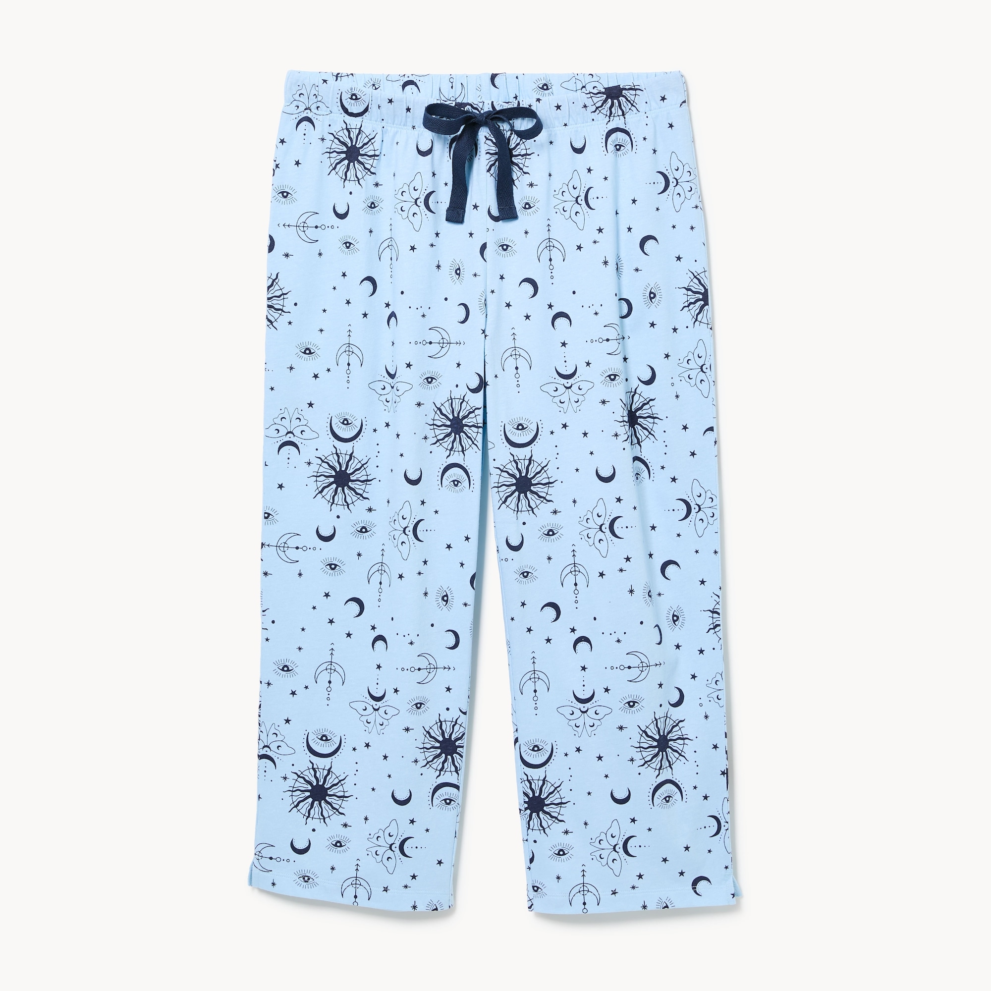 Printed Cropped Sleep Pant