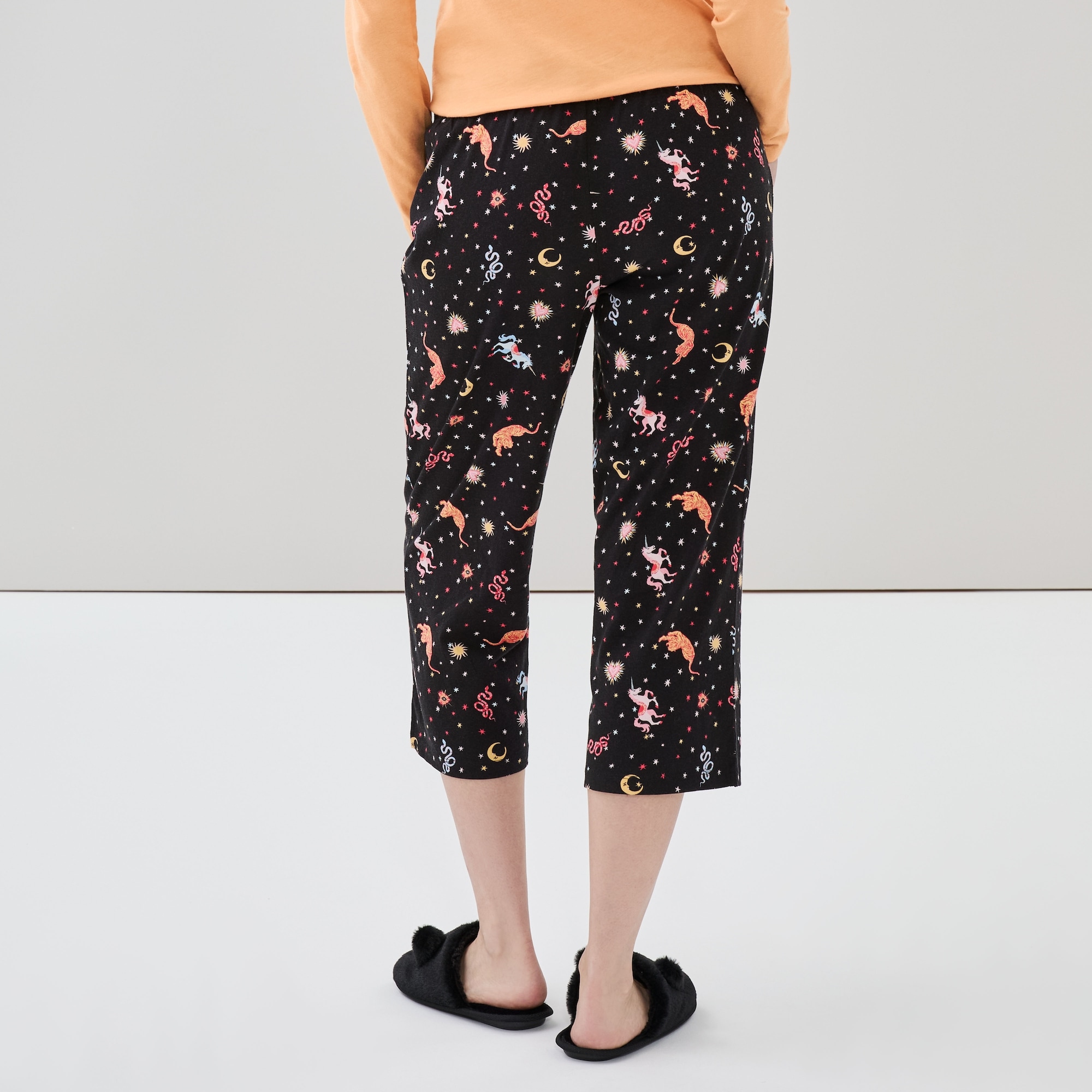 Printed Cropped Sleep Pant