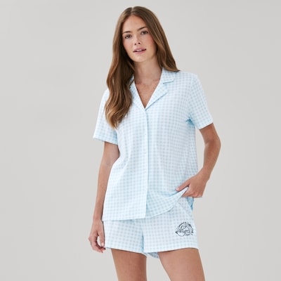 Printed Sleep Set - Pastel Blue