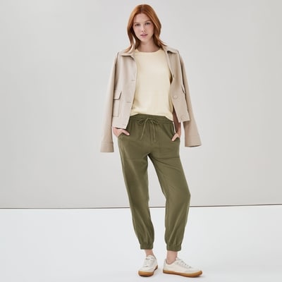 Pull-On Jogger - Khaki Green