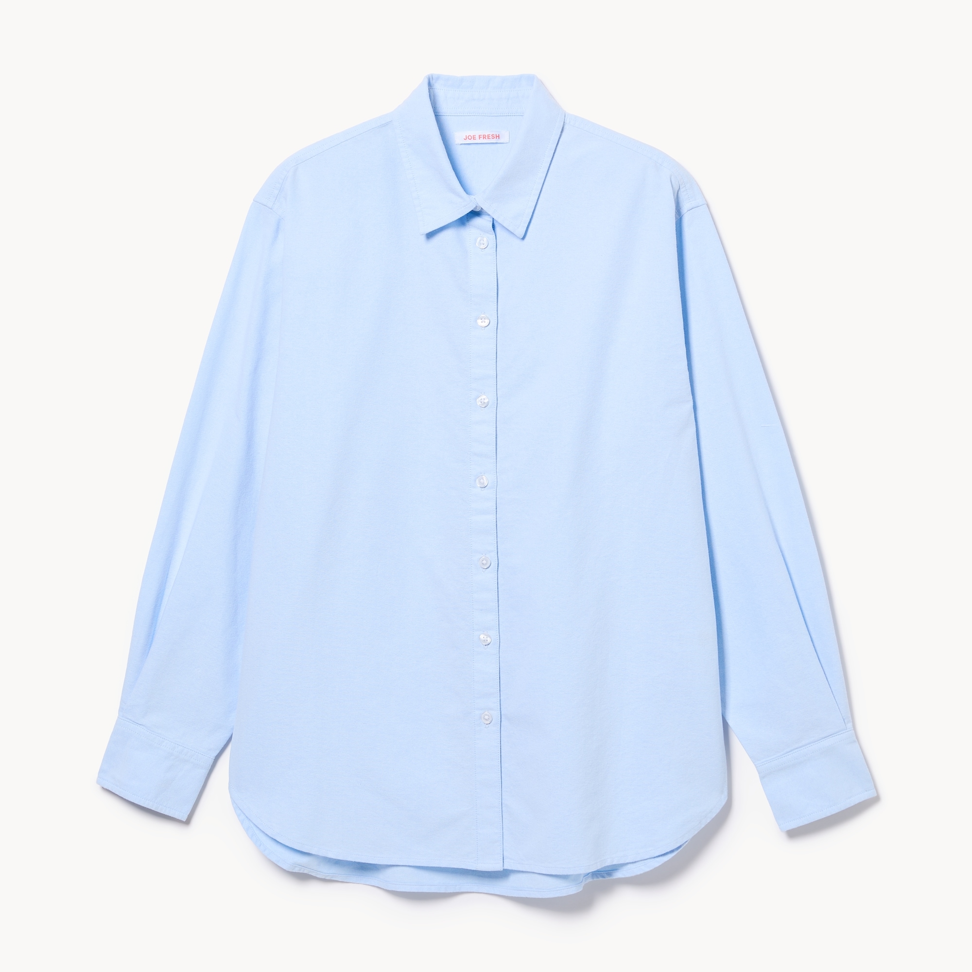 Oversized Striped Button-Up Shirt
