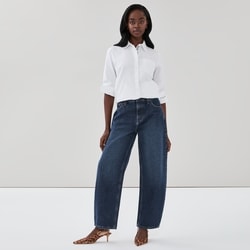 Joe Fresh Dark Wash Barrel Jean - 1 ea | Dominion Stores of