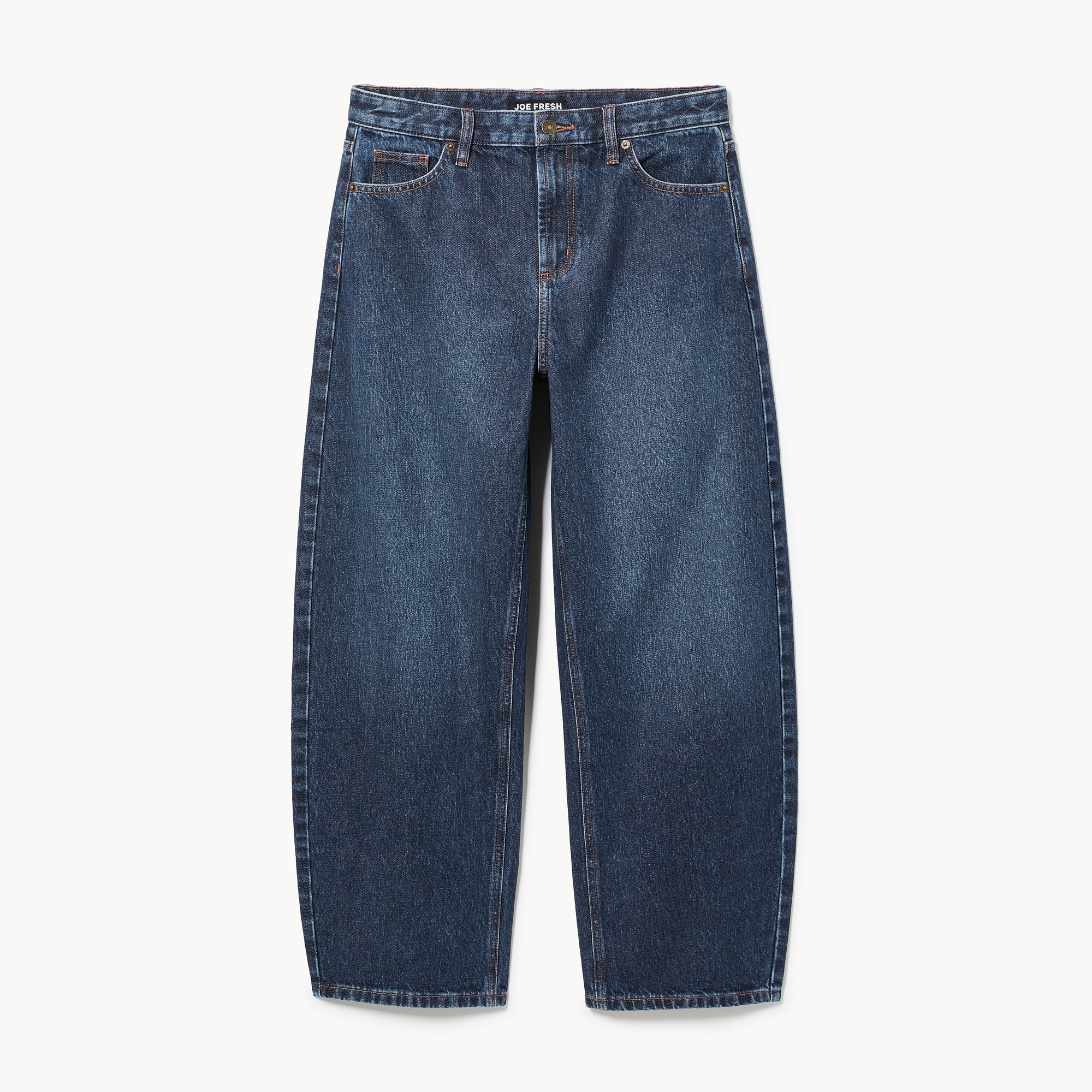 Dark Wash Barrel Jean