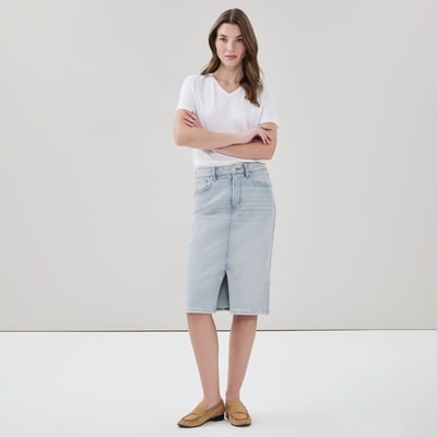 Joe Fresh Jupe midi en denim 1 ea, 35,00 $/1ch