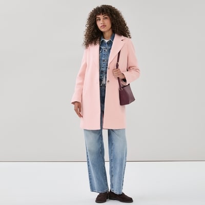 Car Coat - Pale Pink