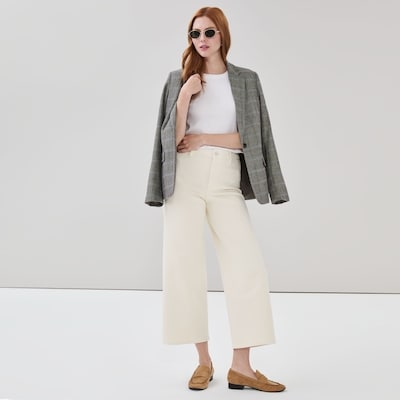 Wide Leg Jean - Off White