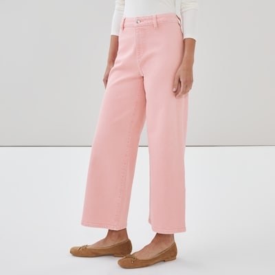 Wide Leg Jean - Dusty Pink