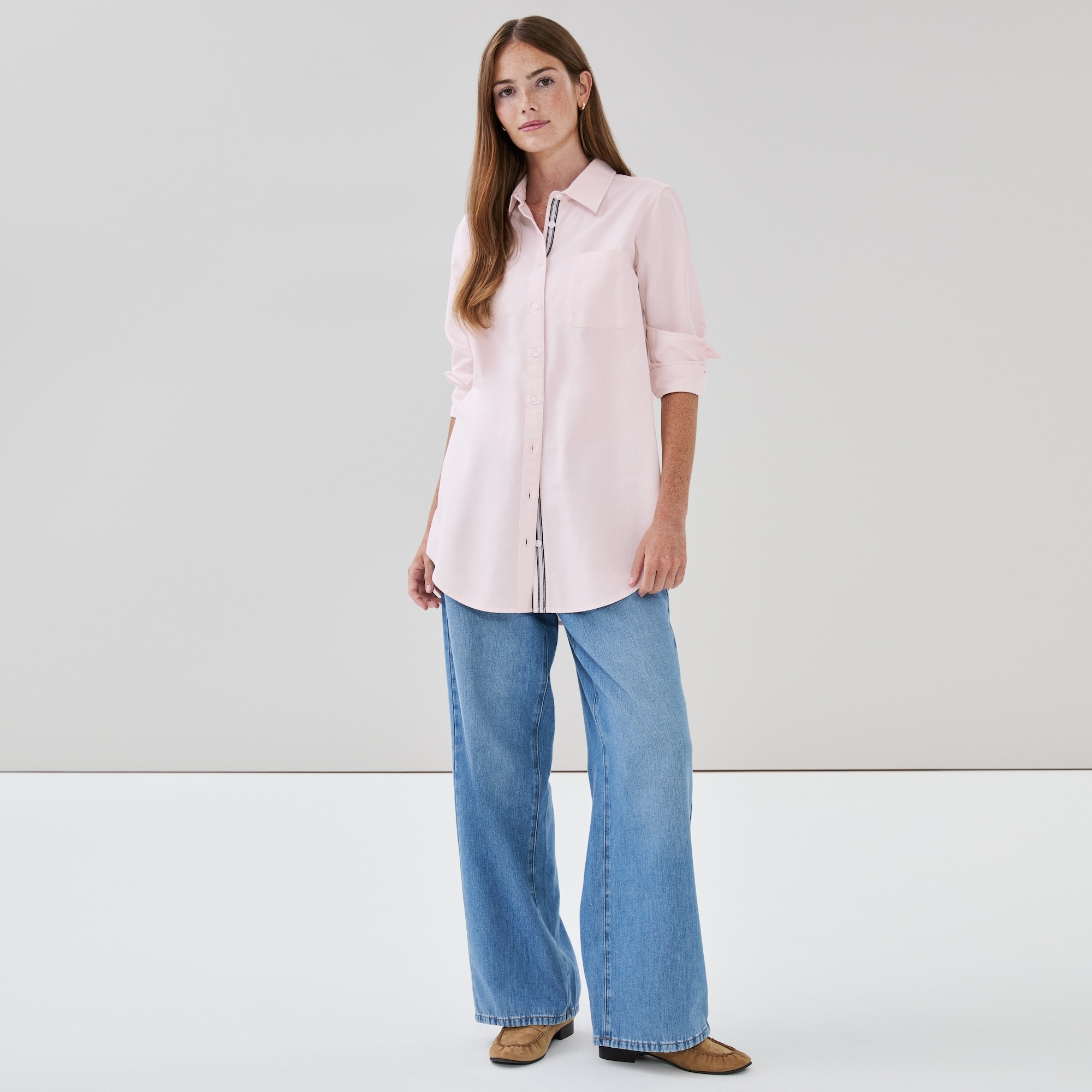 Striped Button-Up Shirt