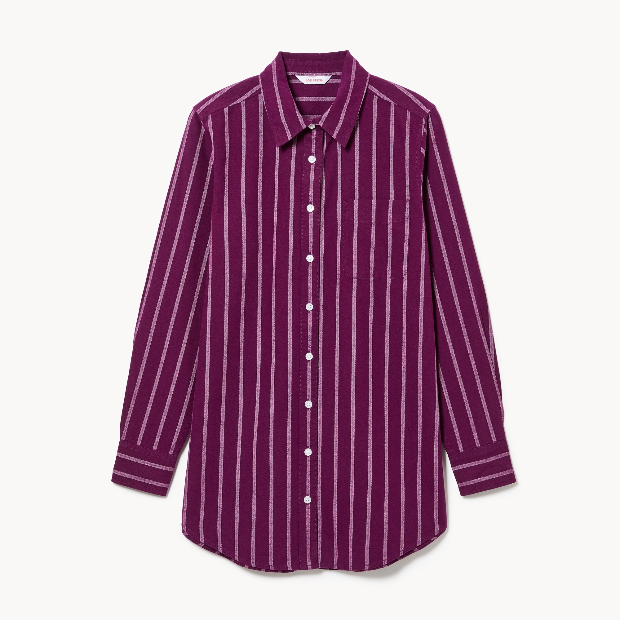 Striped Button-Up Shirt