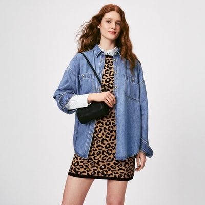 Joe Fresh Light Wash Oversized Denim Shirt 1 ea, $39.00/1ea