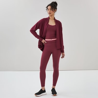 Active Cardigan - Maroon