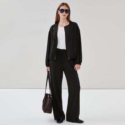 Blouson d’aviateur ample - Noir JF