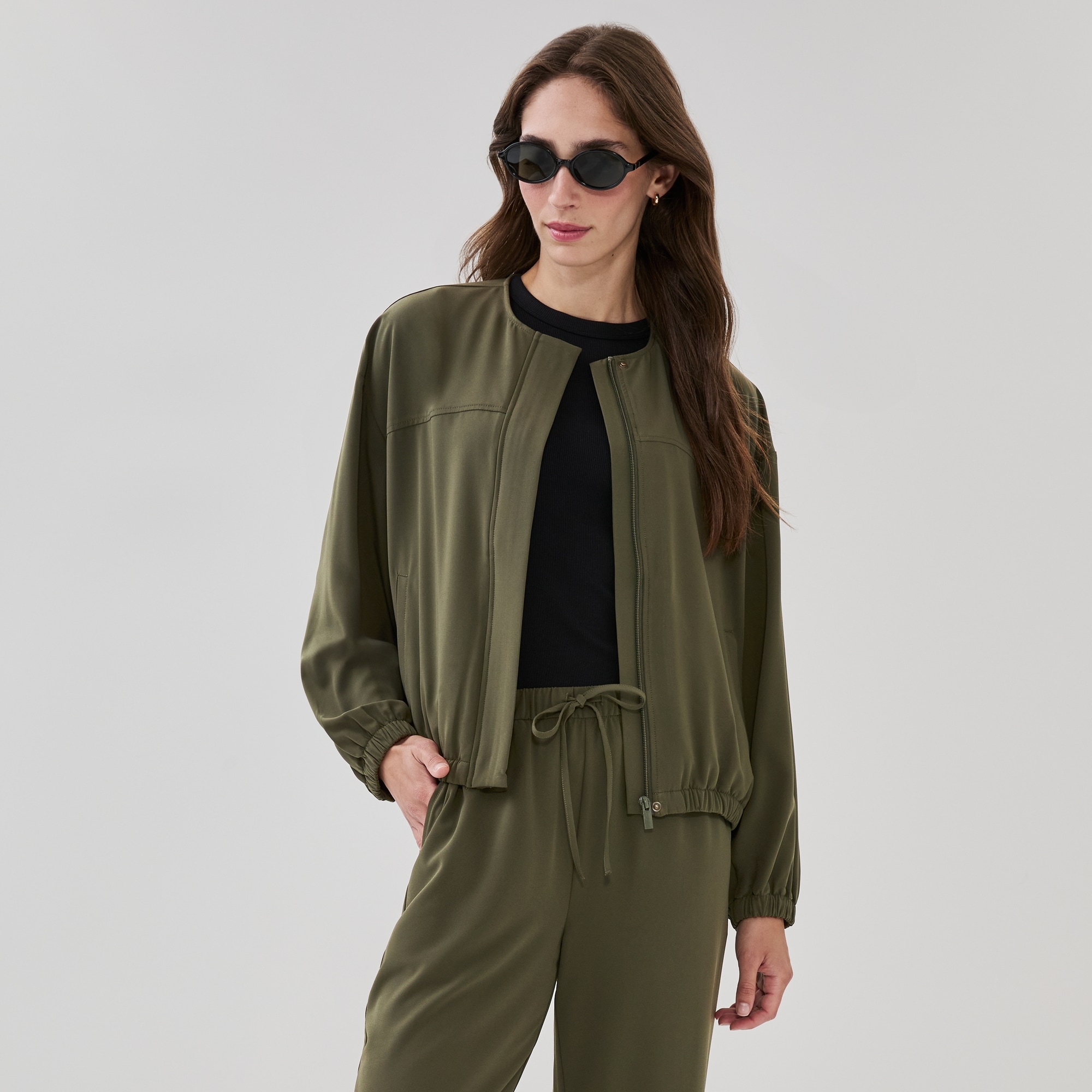 Oversized Bomber Jacket