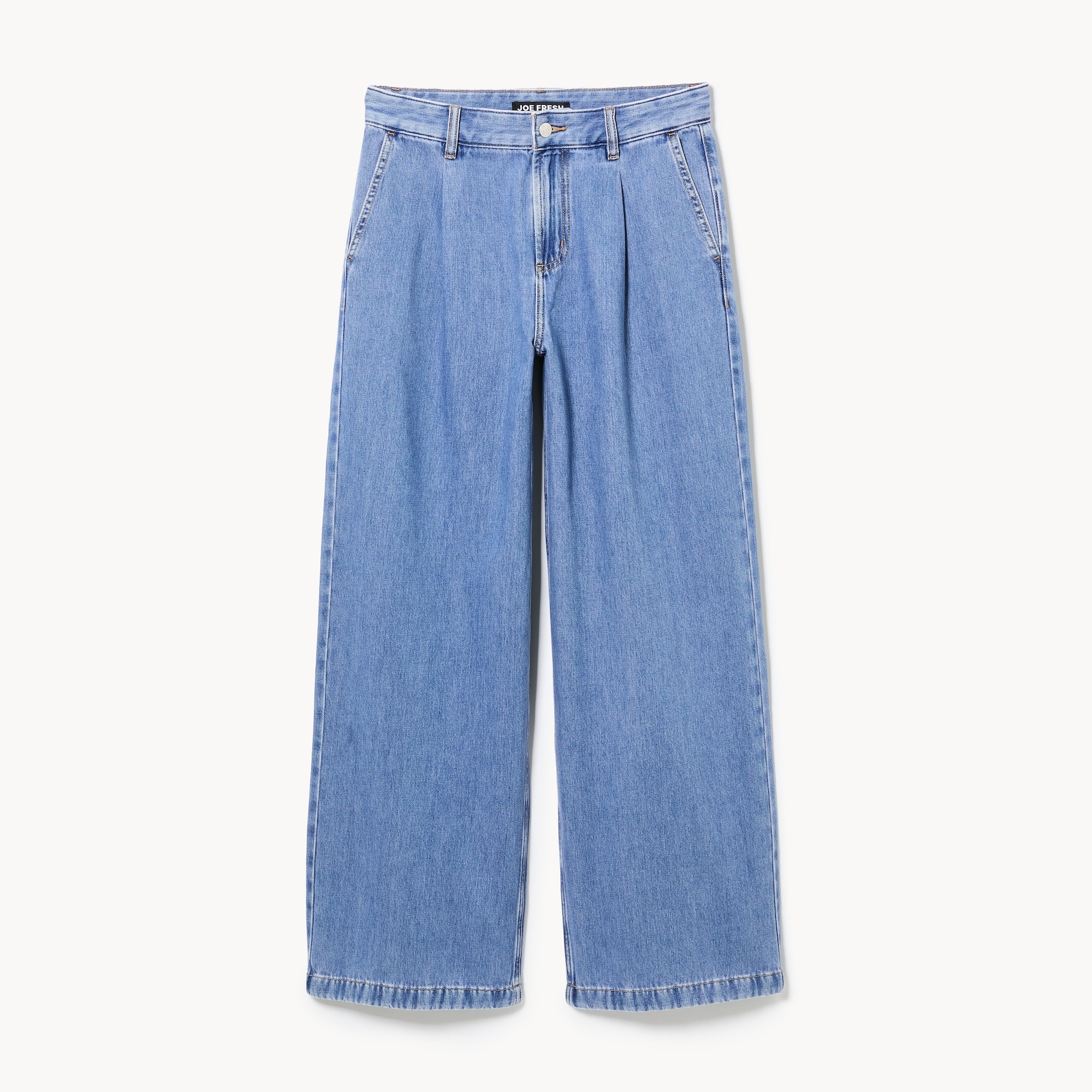 Light Wash Wide Leg Denim Trouser