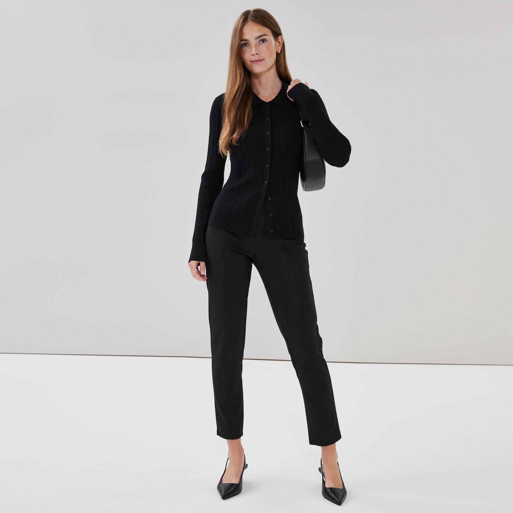 Faux Suede Legging