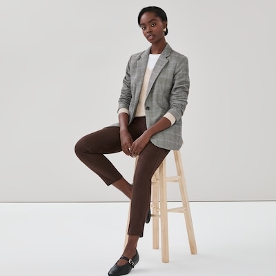 Legging en similisuède - Brun Foncé