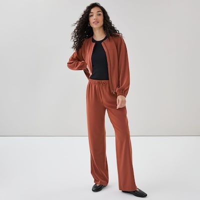Pantalon d’athlétisme à jambe large - Cuivre Foncé