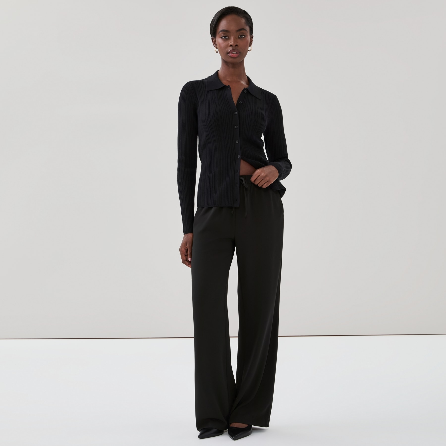 Wide Leg Track Pant