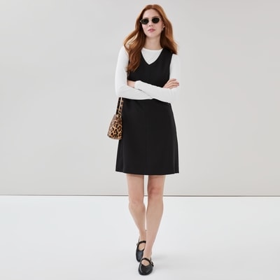 Crepe Mini Dress - JF Black