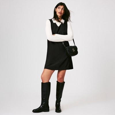 Crepe Mini Dress - JF Black