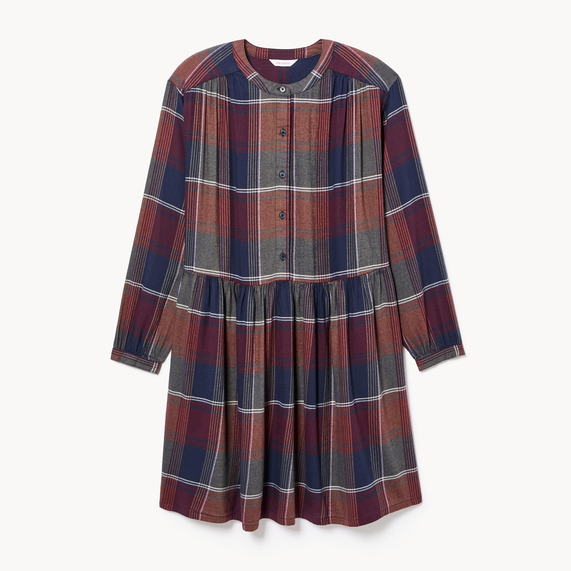 Flannel Knee Length Dress