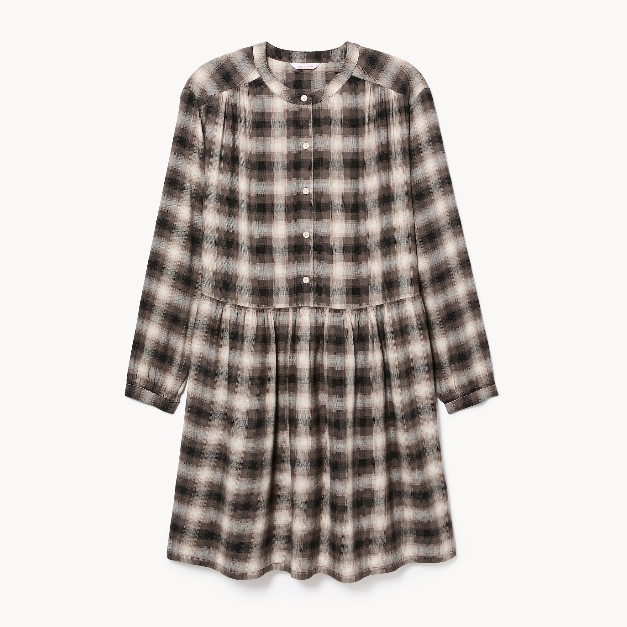 Flannel Knee Length Dress