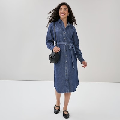 Joe Fresh Denim Midi Shirt Dress 1 ea, $49.00/1ea