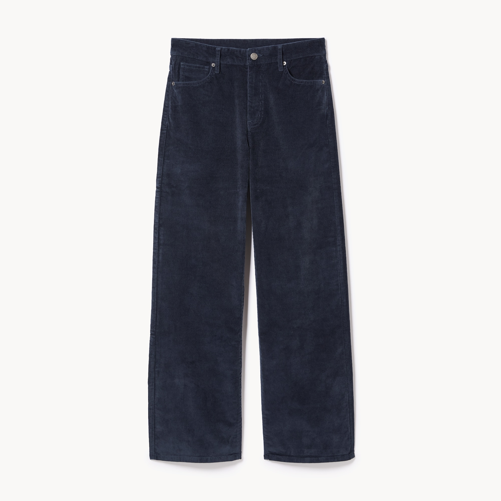 Pantalon à jambe large en velours côtelé