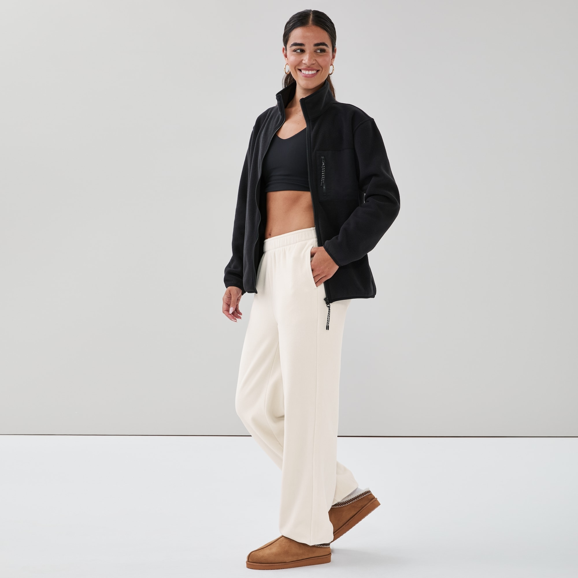 Pantalon de jogging sport en micromolleton