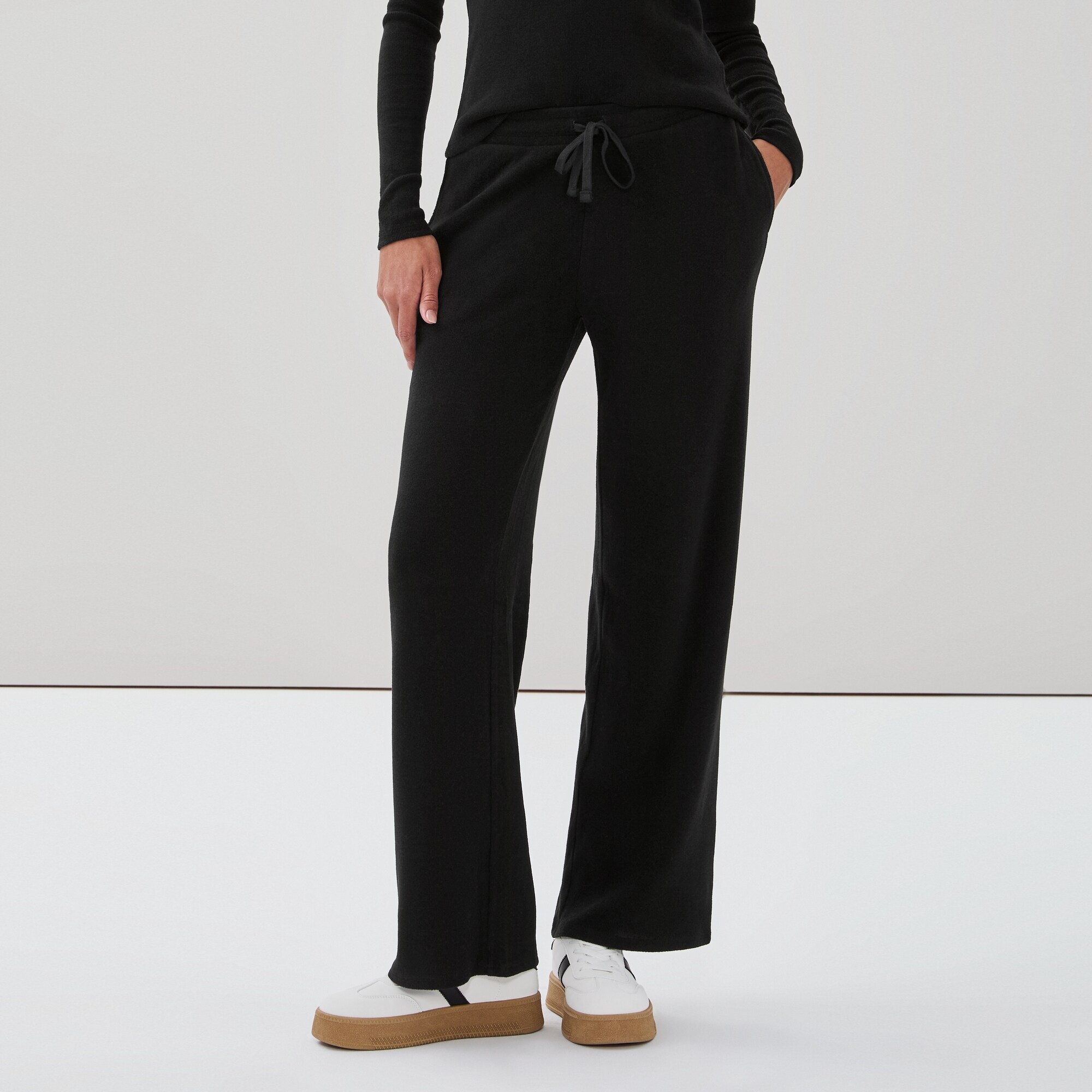 Pantalon en molleton sport à jambe droite