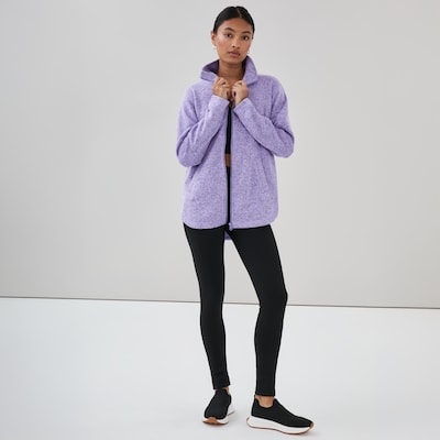Active Fleece Zip-Up Jacket - Purple Mix