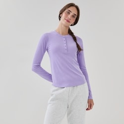Joe Fresh Haut sport à manches longues col boutonné FiniDoux 1 ea, 25,00 $/1ch