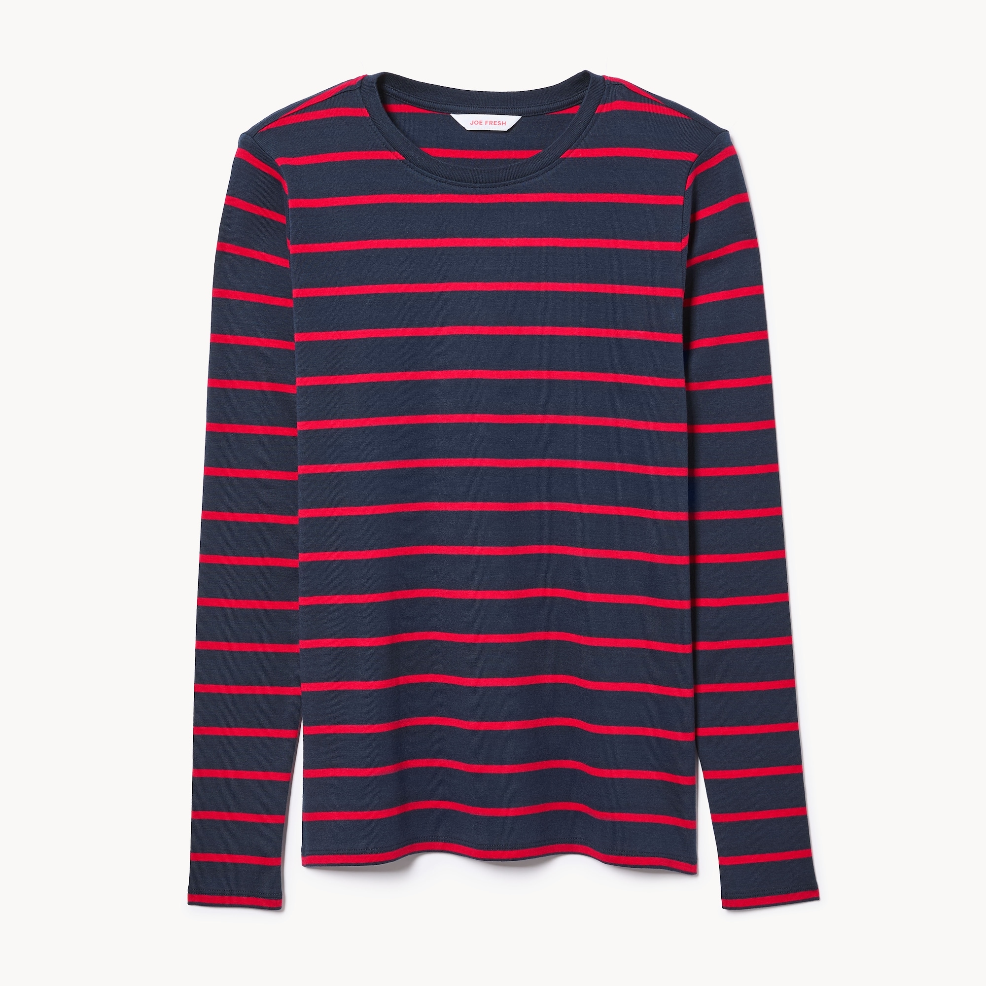Striped Organic Cotton Long Sleeve Top