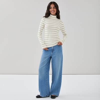 Organic Cotton Turtleneck - Cream
