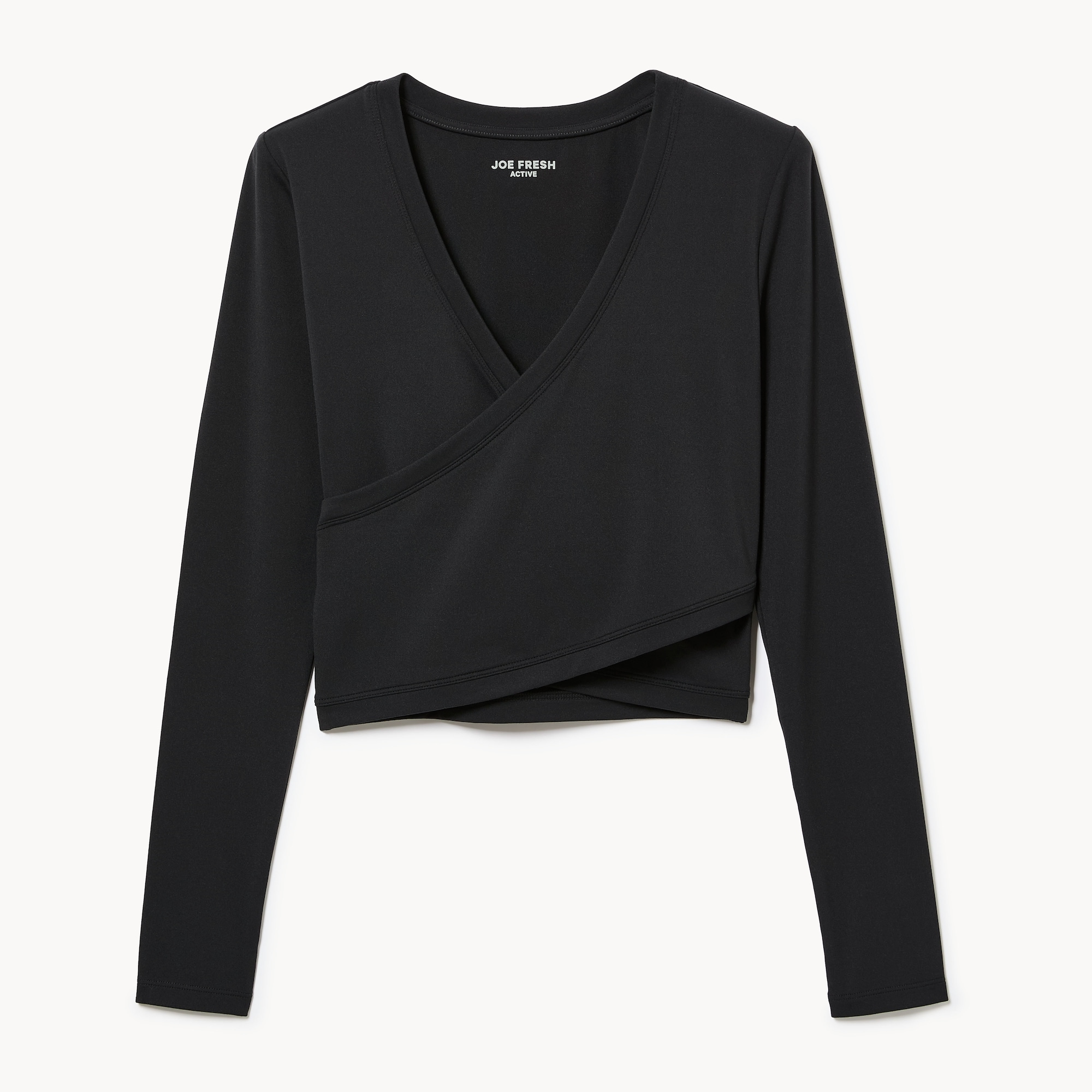 Active Cropped Long Sleeve Top