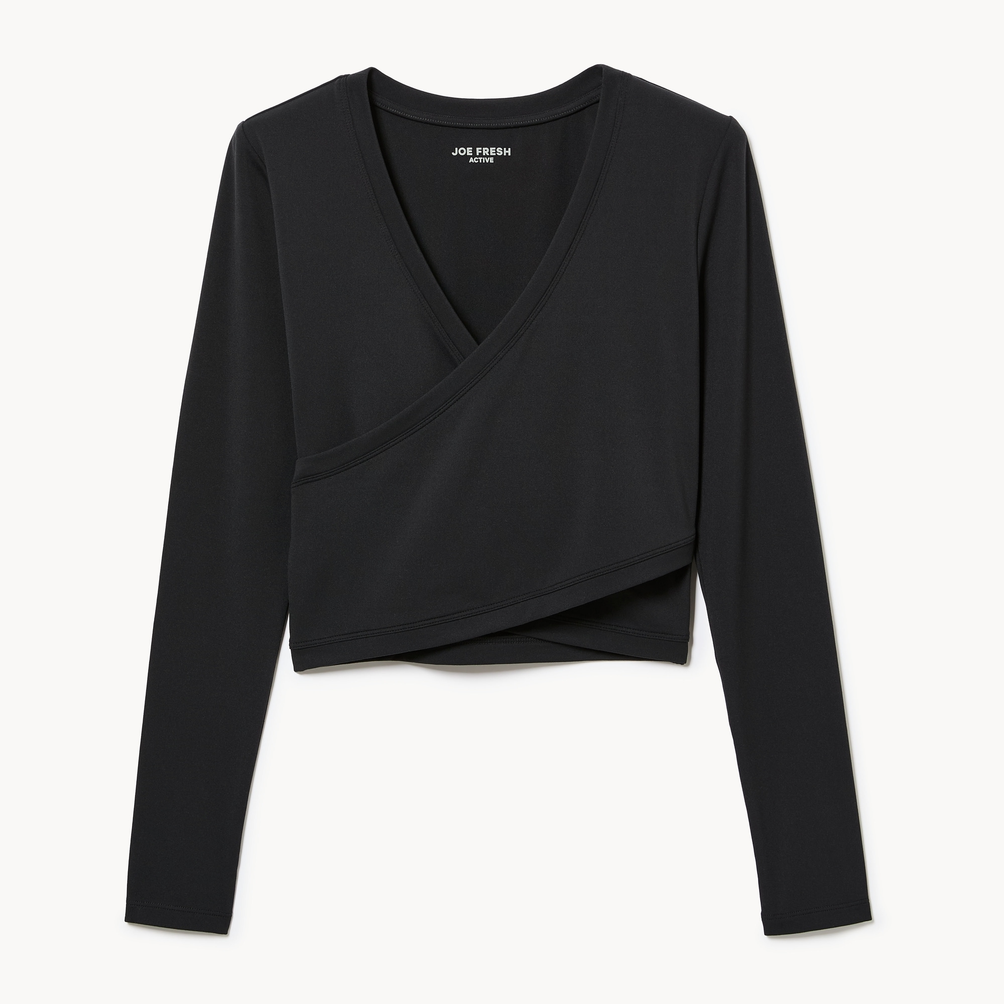 Active Cropped Long Sleeve Top